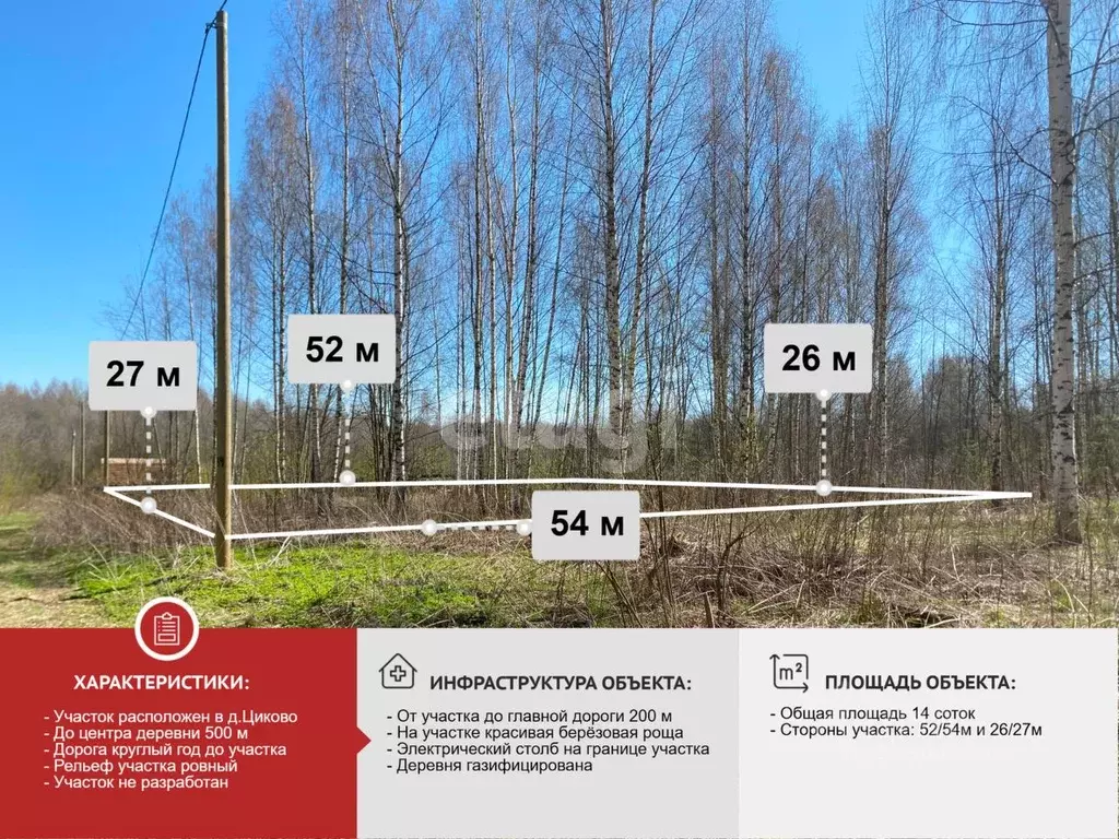 Участок в Вологодская область, Череповецкий район, Югское ... - Фото 1