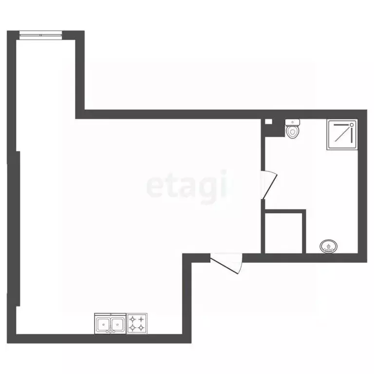 Студия Санкт-Петербург остров Канонерский, 17 (20.4 м) - Фото 2