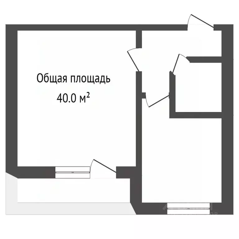 1-к кв. Новосибирская область, Новосибирск Стрижи мкр, 5 (40.2 м) - Фото 1