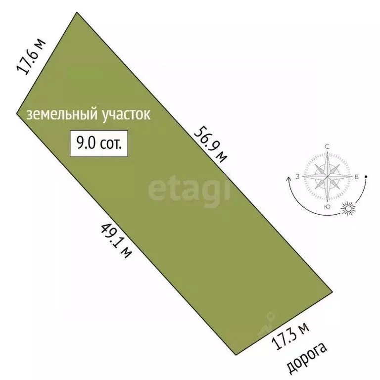 Участок в Крым, Алушта муниципальный округ, с. Лучистое ул. Табачная ... - Фото 2