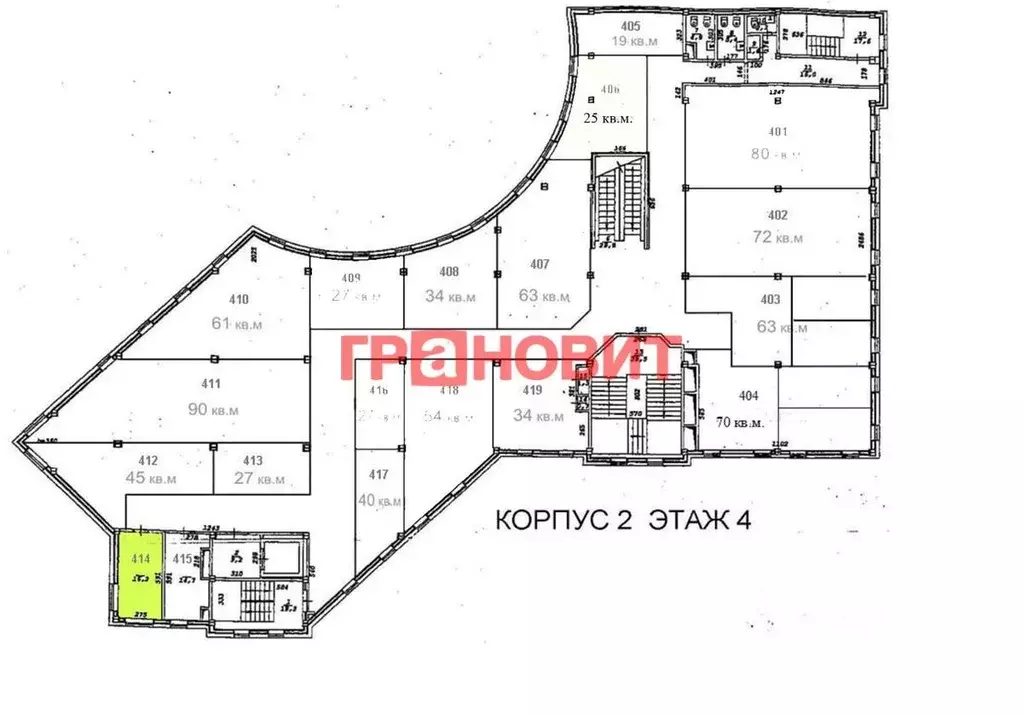 Офис в Новосибирская область, Новосибирск ул. Ленина, 21/1к1 (16 м) - Фото 2