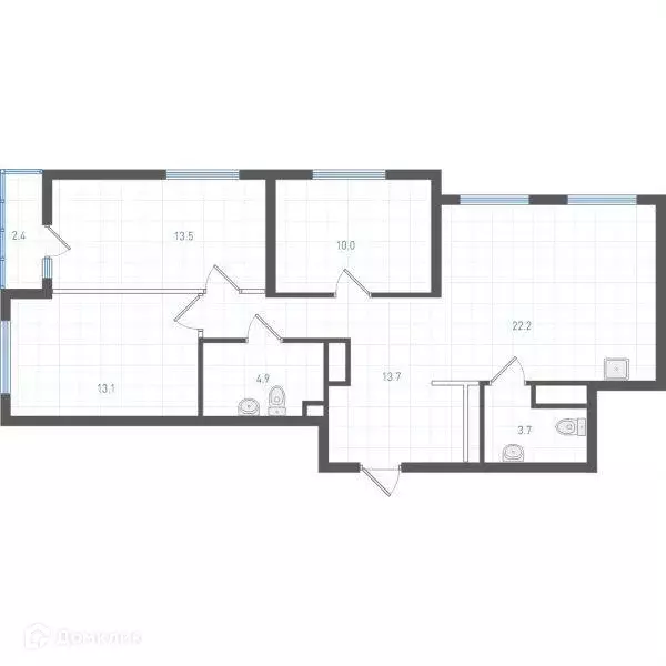 Продаётся 3-к квартира, 82.7 м - Фото 0
