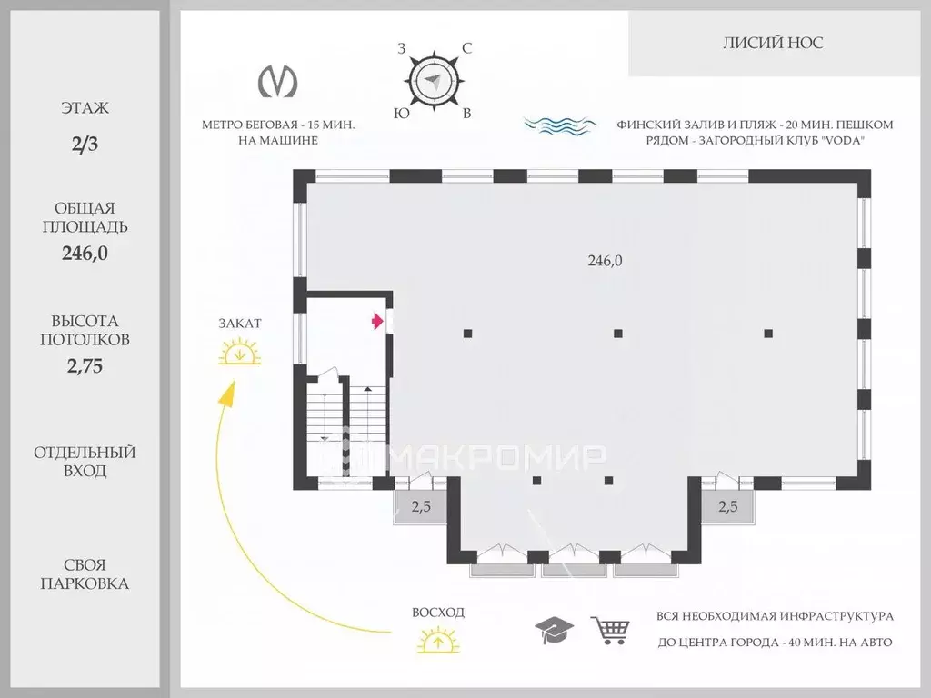 3-к кв. Санкт-Петербург пос. Лисий Нос, Николаевская ул., 5 (246.0 м) - Фото 2