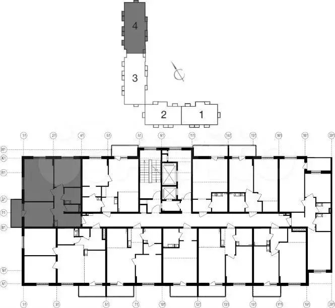 1-к. квартира, 41,1 м, 26/28 эт. - Фото 1