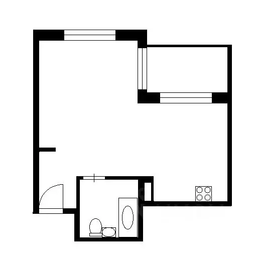 1-к кв. Нижегородская область, Нижний Новгород Космическая ул., 51 ... - Фото 2