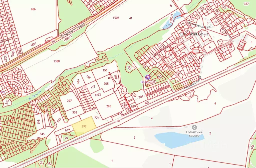 Участок в Свердловская область, Екатеринбург ул. Перевальная, 43Л ... - Фото 2