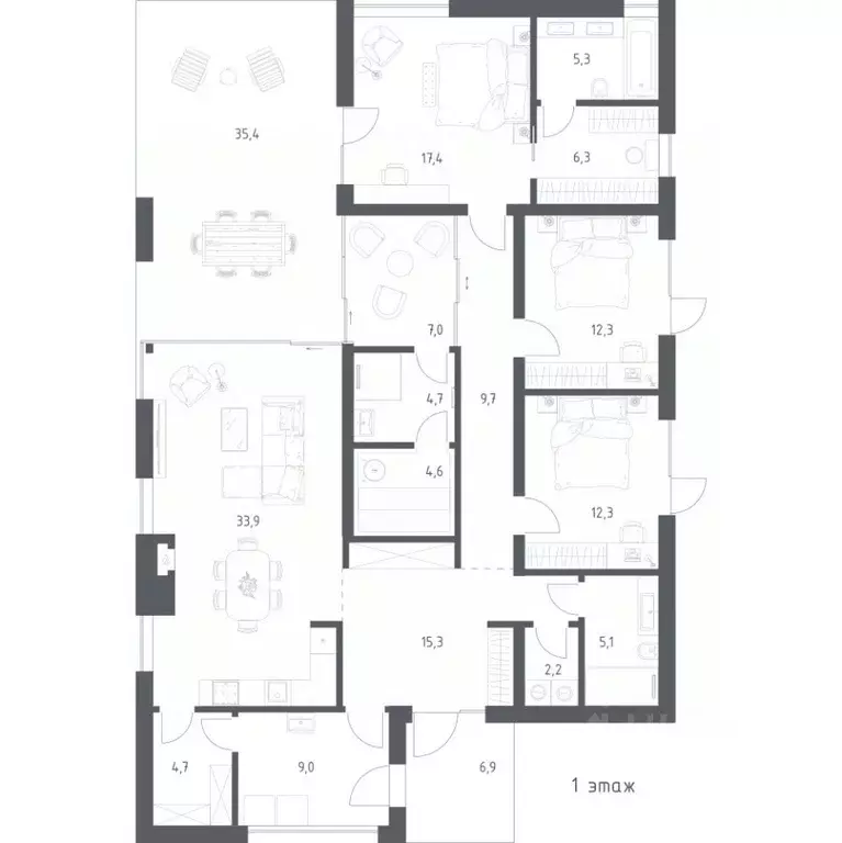 Дом в Тверская область, Калининский муниципальный округ, Порт Эмм ... - Фото 1