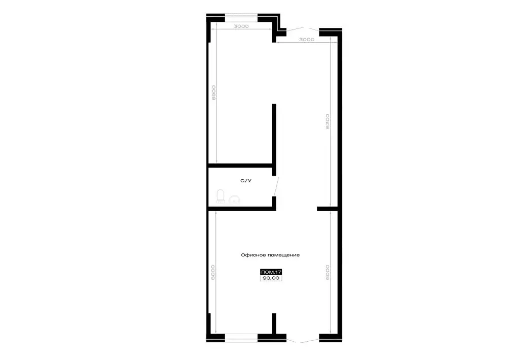Помещение свободного назначения (90 м) - Фото 2
