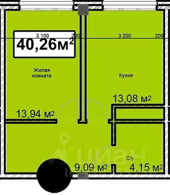 1-к кв. Ставропольский край, Ессентуки ул. Благодатная, 24 (40.26 м) - Фото 1