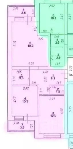 2-к кв. Краснодарский край, Краснодар Московская ул., 158/4 (64.5 м) - Фото 2