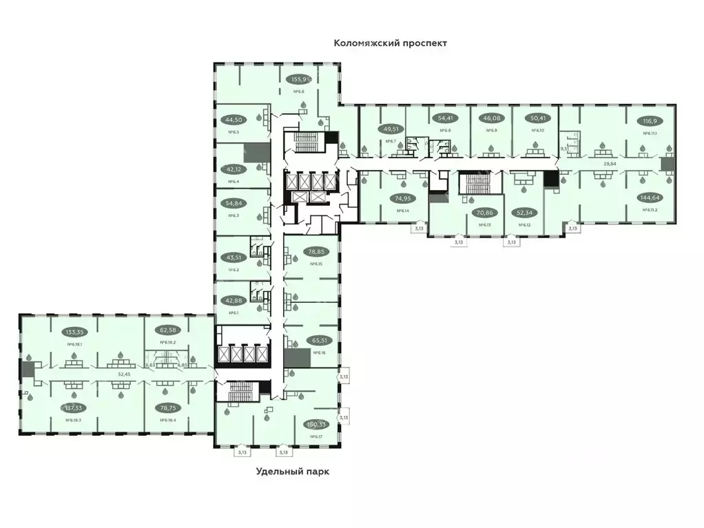 Офис в Санкт-Петербург Коломяжский просп., 19 (1834 м) - Фото 2