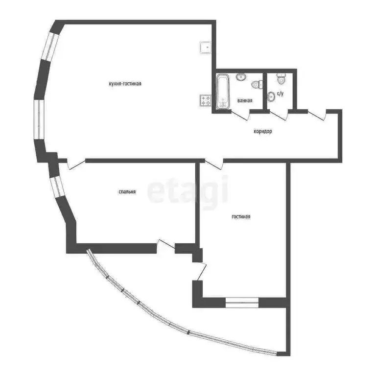 3-комнатная квартира: Курган, улица Куйбышева, 15 (94 м) - Фото 0