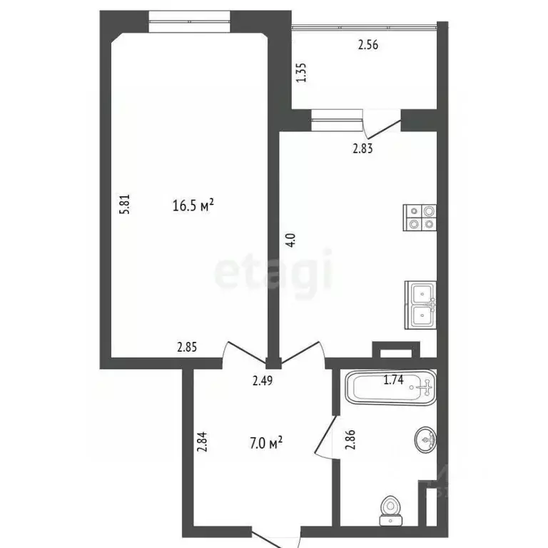 1-к кв. Саха (Якутия), Жатай городской округ, Жатай рп ул. Матросова, ... - Фото 2