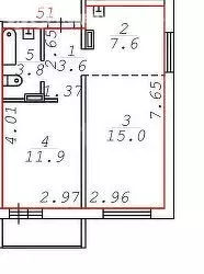 2-комнатная квартира: Новосибирск, улица Забалуева, 102/2 (41.9 м) - Фото 1