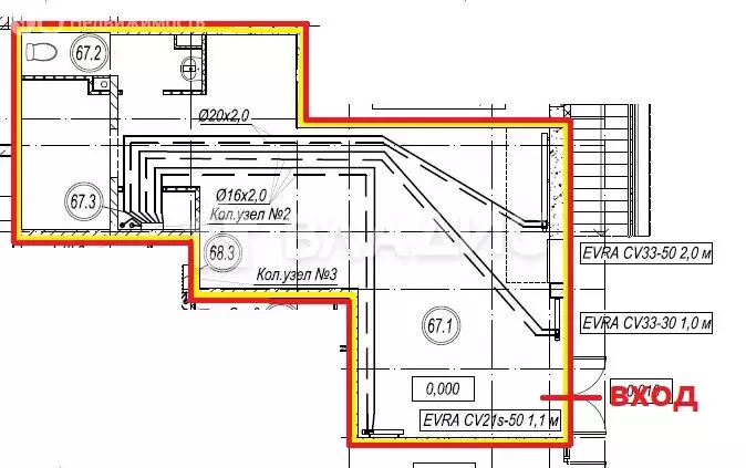 Помещение свободного назначения (55.4 м) - Фото 2