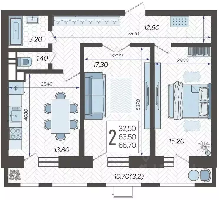 2-к кв. Краснодарский край, Краснодар 9-й километр мкр, ул. ... - Фото 1