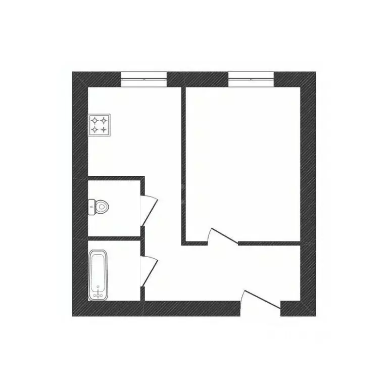 1-к кв. Ленинградская область, Волхов Авиационная ул., 30А (30.0 м) - Фото 1