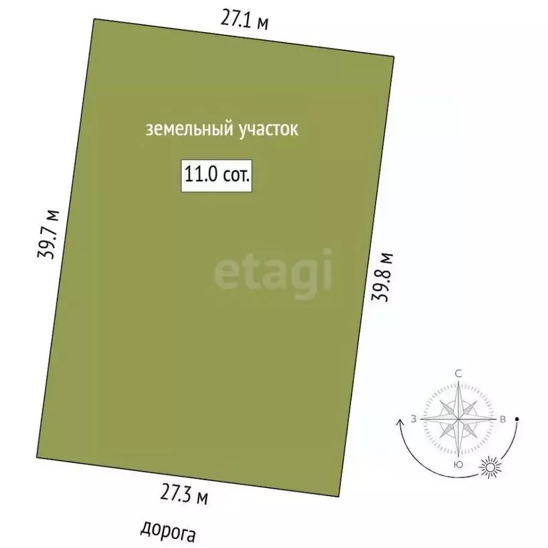 Участок в Тюменская область, Тюменский муниципальный округ, д. ... - Фото 2