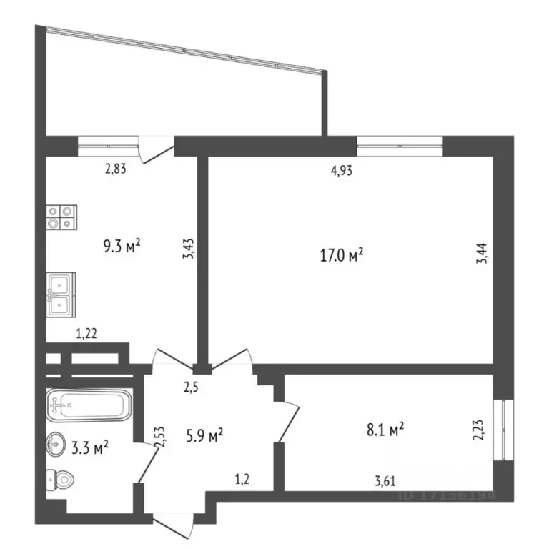 2-к кв. Тюменская область, Тюмень ул. Газовиков, 53 (49.0 м) - Фото 2