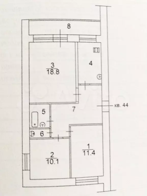 3-к. квартира, 72 м, 7/9 эт. - Фото 1