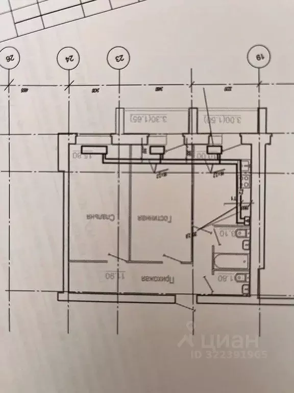 2-к кв. Ростовская область, Ростов-на-Дону Измаильский пер., 41 (60.9 ... - Фото 2