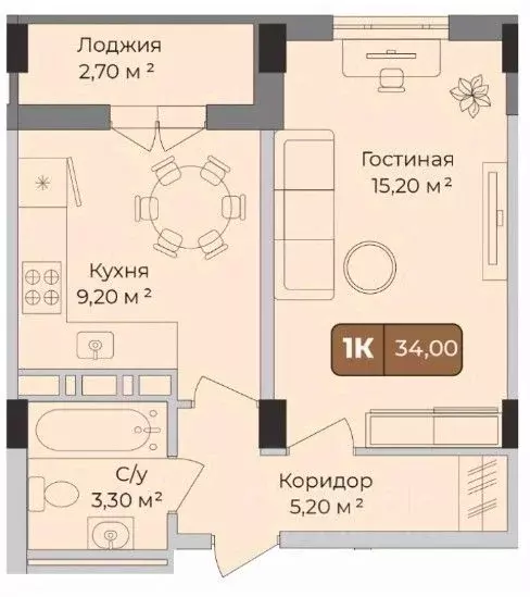 1-к кв. Краснодарский край, Краснодар Музыкальный мкр, ул. Имени ... - Фото 0