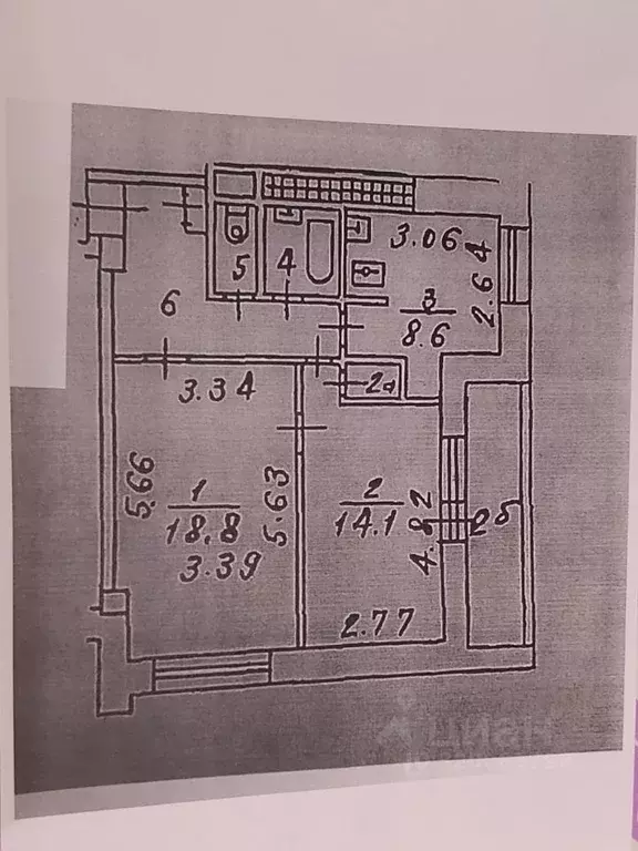2-к кв. Москва ул. Маршала Бирюзова, 40 (51.7 м) - Фото 0