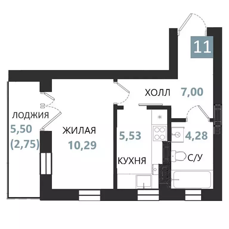 Квартира-студия: Калининградская область, Светлогорск (29.85 м) - Фото 0