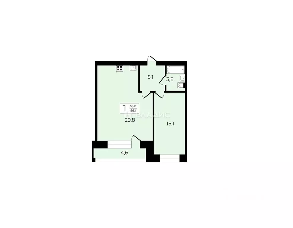 2-к кв. Владимирская область, Суздаль Советская ул., 65 (56.1 м) - Фото 1