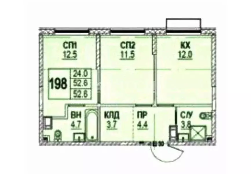 2-к кв. Москва Отрадная ул., 4А (52.6 м) - Фото 2