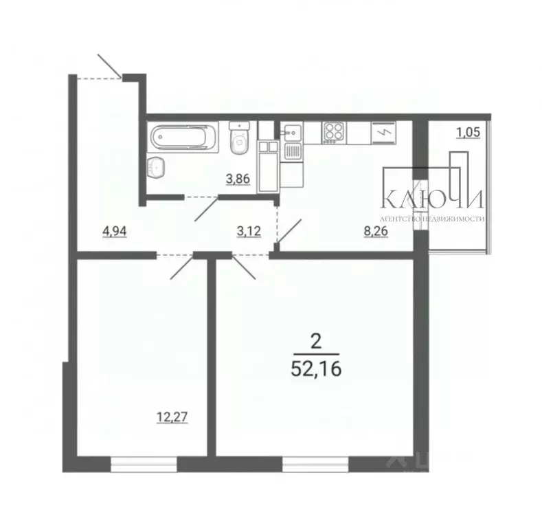 2-к кв. Челябинская область, Магнитогорск ул. 50-летия Магнитки, 29 ... - Фото 2