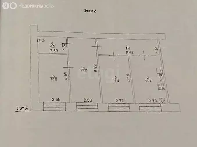 3-комнатная квартира: село Усады, Студенческая улица, 8 (63.9 м) - Фото 1