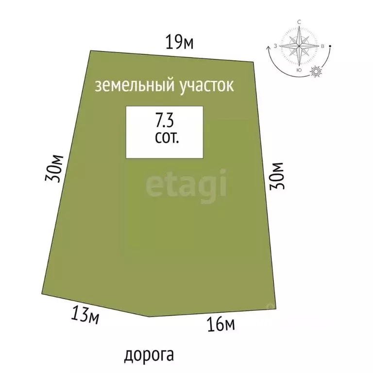 Участок в Ямало-Ненецкий АО, Новый Уренгой ул. Саврасова (7.3 сот.) - Фото 1