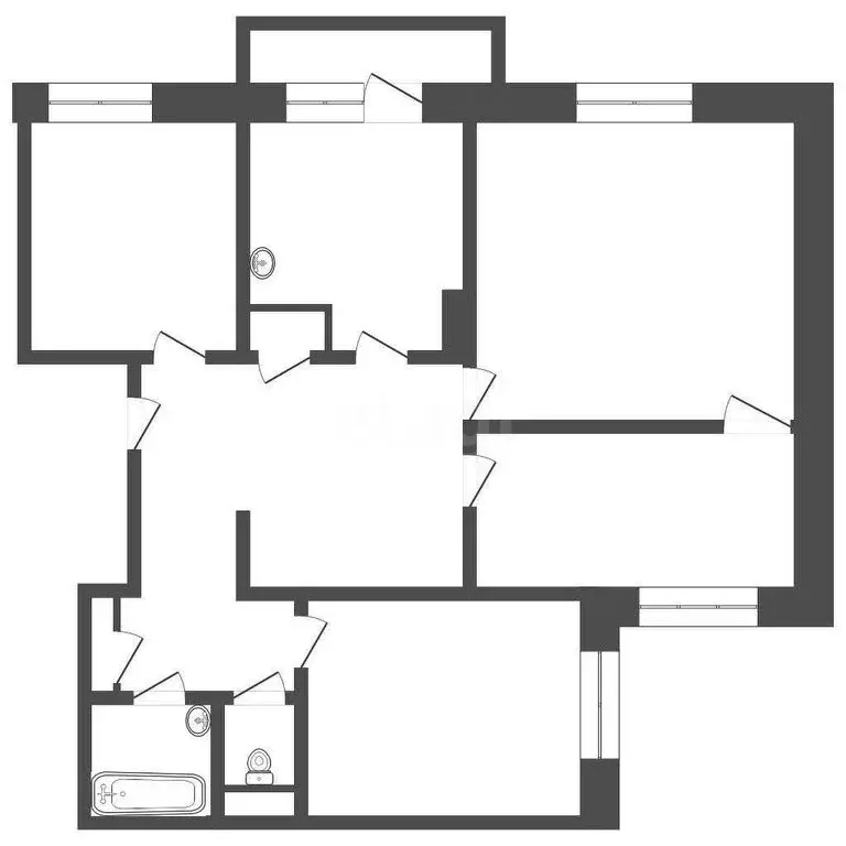 4-комнатная квартира: Иркутск, Волгоградская улица, 71 (73.7 м) - Фото 1