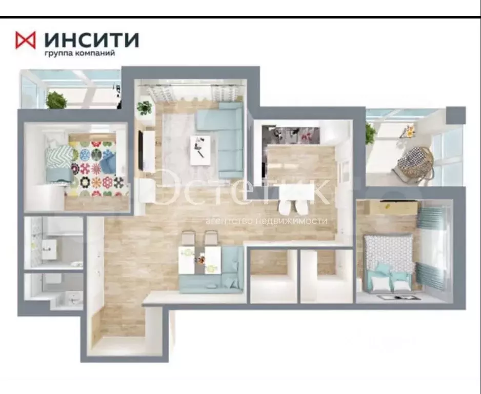 2-к кв. Краснодарский край, Краснодар бул. Адмирала Пустошкина, 11 ... - Фото 1