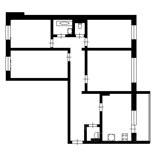 4-к кв. Татарстан, Казань ул. Юлиуса Фучика, 98 (83.7 м) - Фото 2