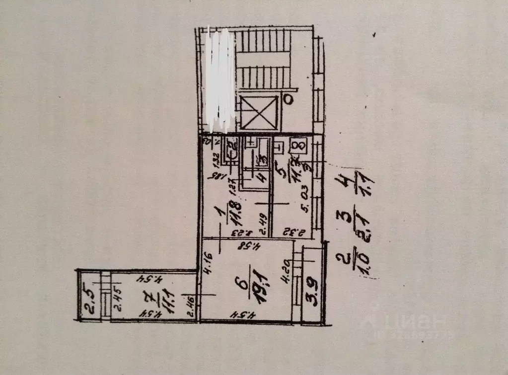 2-к кв. Санкт-Петербург просп. Авиаконструкторов, 20К2 (56.7 м) - Фото 2