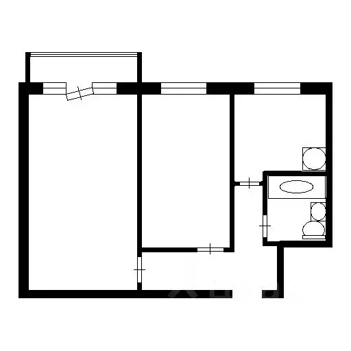 2-к кв. Владимирская область, Ковров Моховая ул., 1/3 (48.7 м) - Фото 1