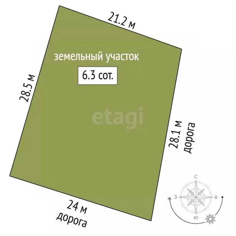 Участок в Крым, Феодосия Труд СПК,  (6.3 сот.) - Фото 1