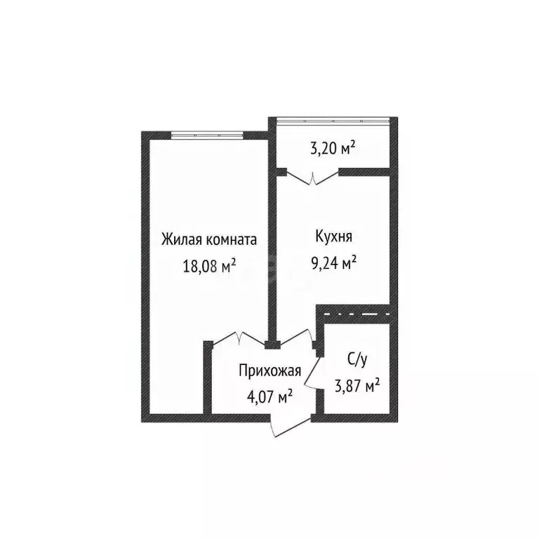 1-к кв. Краснодарский край, Краснодар Российская ул., 257/7 (36.4 м) - Фото 1