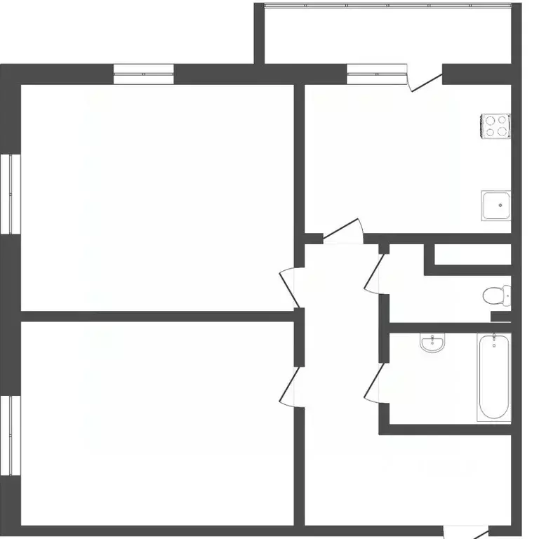 2-к кв. Тюменская область, Тюмень ул. Раушана Абдуллина, 2к1 (51.8 м) - Фото 2