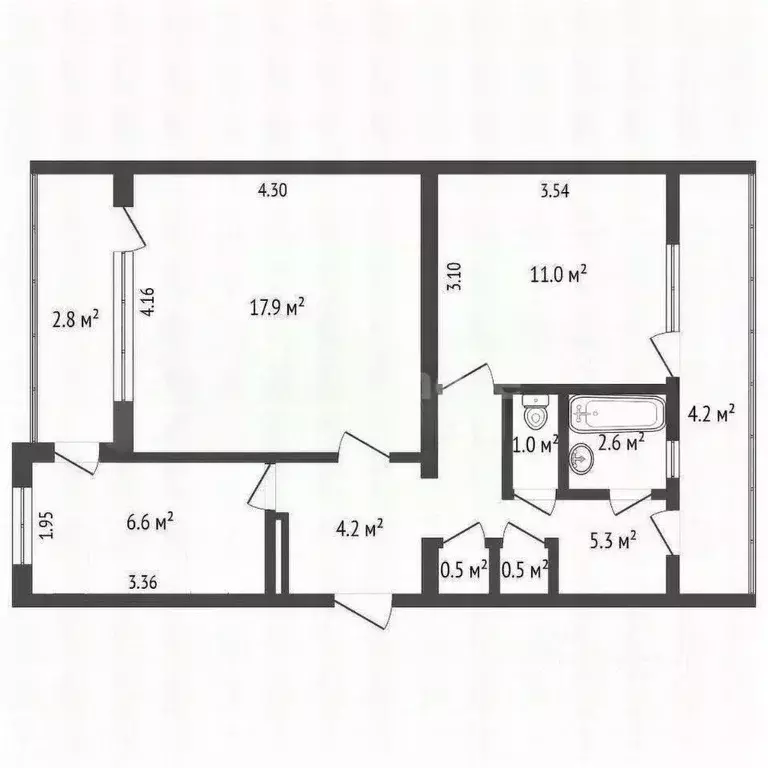2-к кв. Севастополь ул. Вакуленчука, 10 (63.4 м) - Фото 1