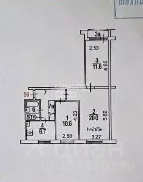 Комната Москва Россошанская ул., 5К1 (31.6 м) - Фото 2