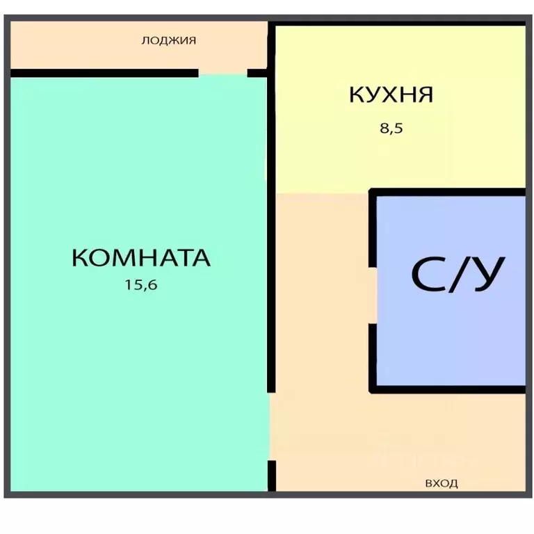 1-к кв. Ленинградская область, Выборг ул. Кривоносова, 17 (33.0 м) - Фото 1