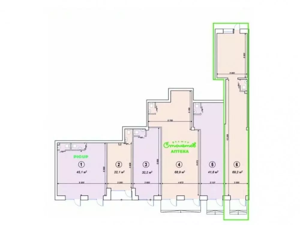 Торговая площадь в Москва Ярославское ш., 2К2 (32 м) - Фото 2
