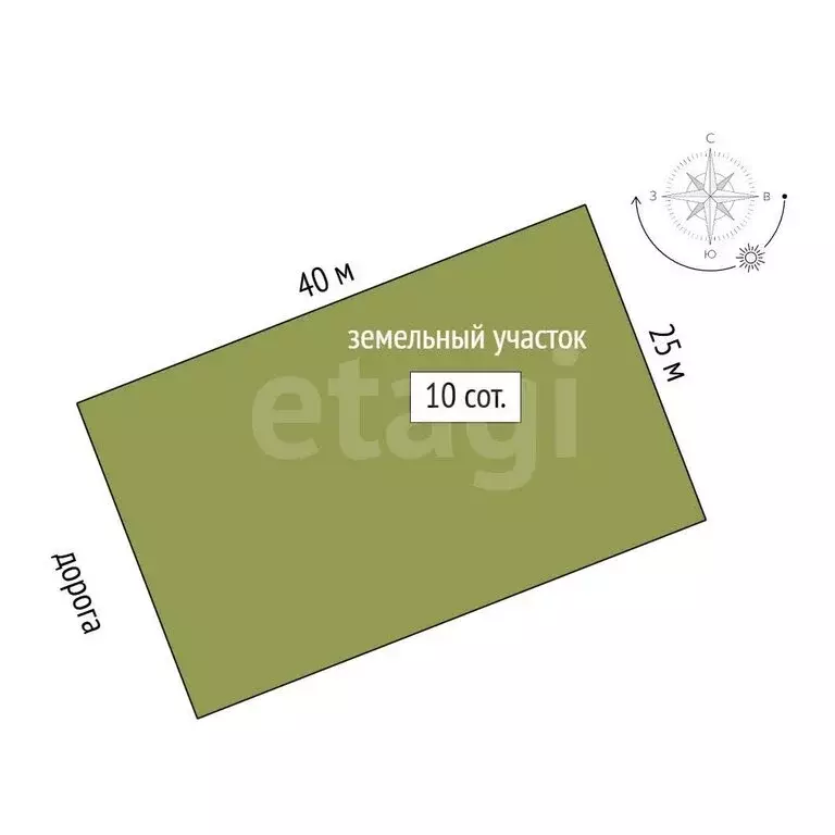 Участок в Перовское сельское поселение, село Ключи, улица Дружбы (10 ... - Фото 1
