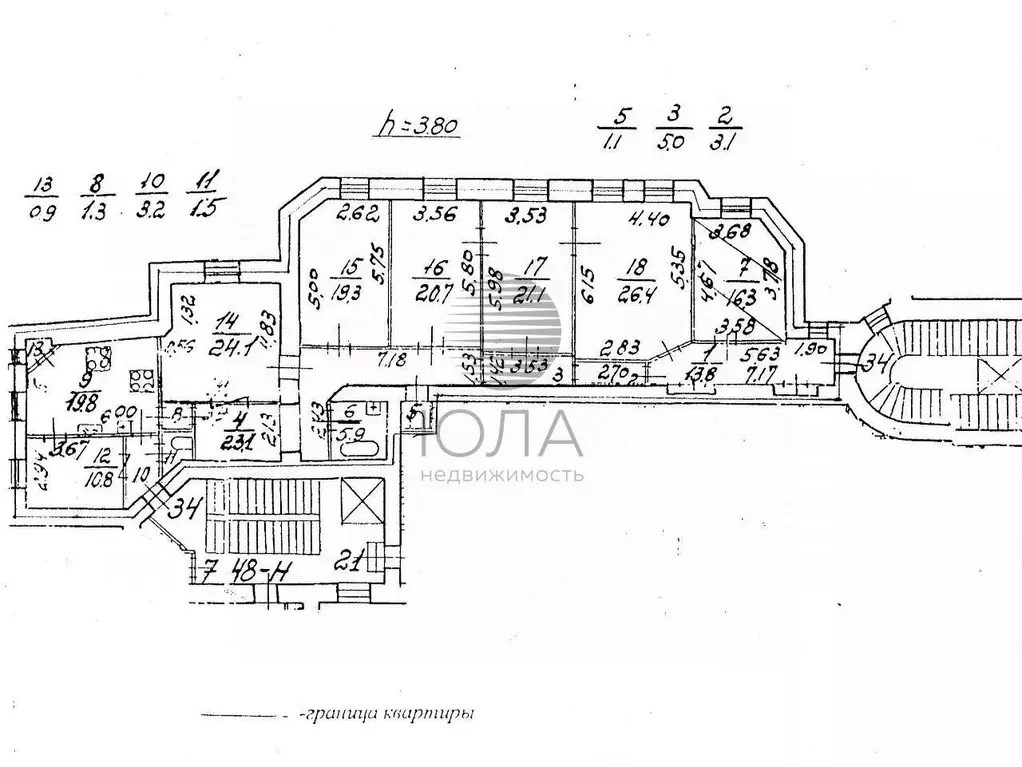 6-к кв. Санкт-Петербург Каменноостровский просп., 26-28 (217.4 м) - Фото 2