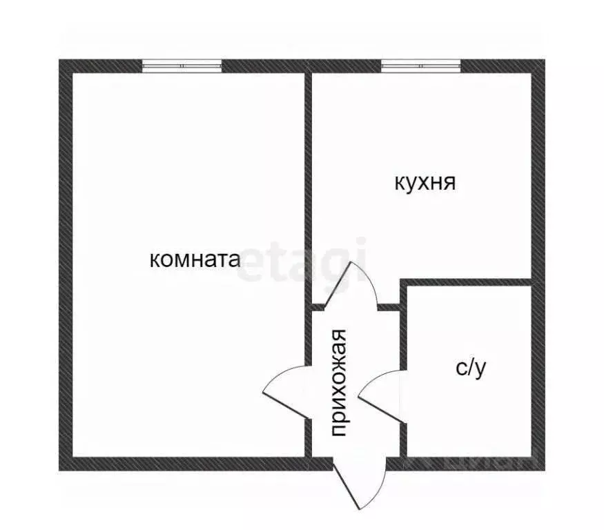 1-к кв. Приморский край, Владивосток ул. Стрельникова, 10 (35.8 м) - Фото 1