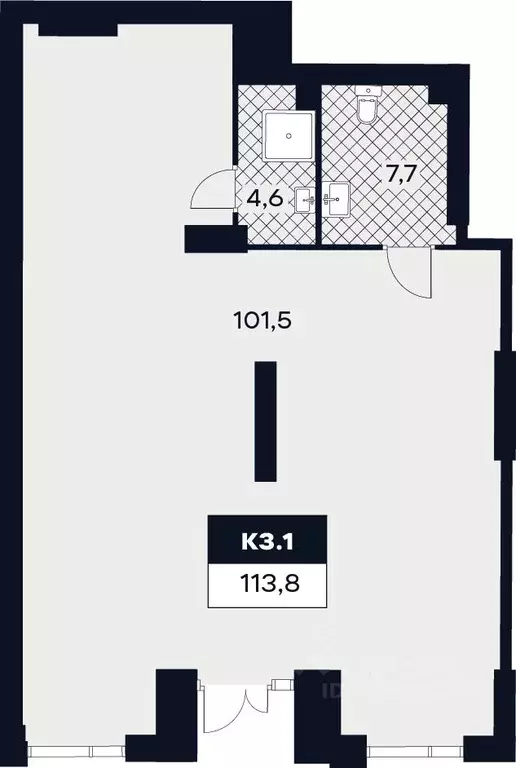 Торговая площадь в Москва Лодочная ул., 27К2 (114 м) - Фото 0
