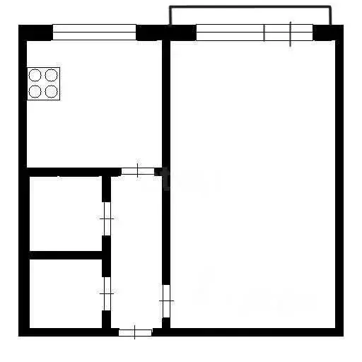 1-комнатная квартира: Иркутск, Байкальская улица, 316 (33 м) - Фото 1